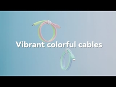 ESSAGER ES-X73 3A PD 60W Type C Fast Charging Data Cable, 1M 2M Colorful Braided Cables