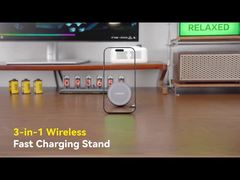 ESSAGER Z19 15W Magnetic Wireless Charger with Retractable Cable