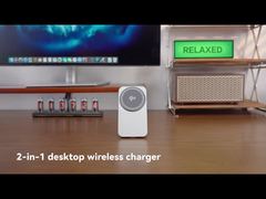 ESSAGER OJD-135 Desktop 2 In 1 15W Qi2 Magnetic Wireless Charger For Phone Watch