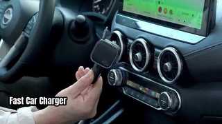 ESSAGER 45W Fast Car Charger Retractable Cable