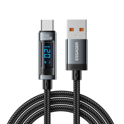 comprar Cabo de Carregamento ESSAGER ES-X47 USB A para USB C 120W Fabricação em linha