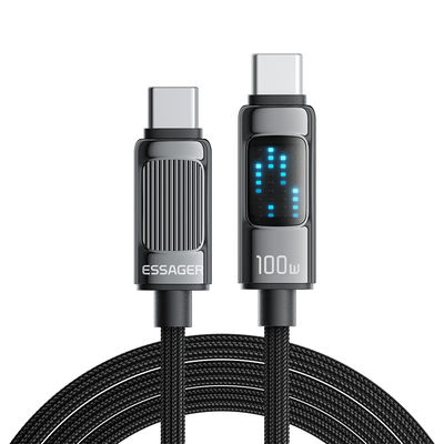 satın al ESSAGER ES-X58 Serisi PD C Tipi Kablo USB C'ye USB C Kablo 100W 1m 2m online manufacture