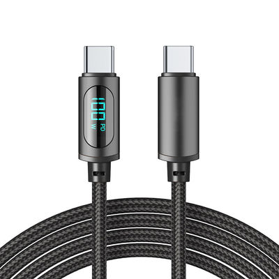 satın al LED Dijital Ekran USB C To C Kablo Hızlı Şarj HD 100W OEM/ODM 1M 2M 3M 5A online manufacture