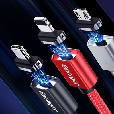 satın al 3A Manyetik Kablolar Hızlı Şarj USB C Veri Aktarma Kablosu 3 in 1 1M 2M C Tipi Cihazlar için online manufacture