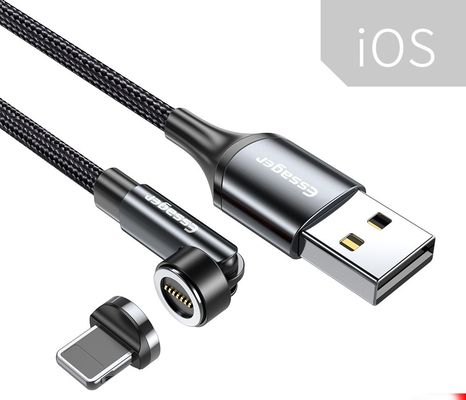 satın al 540 Dönüşüm L 3 In 1 Manyetik USB Şarj Kablosu 8 Pin Veri aktarımı için hızlı şarj online manufacture