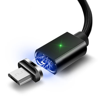 주문 LED 데이터 전송 자기 급전전 케이블 1M 2M 3M 3 In 1 모든 마이크로 인터페이스 장치 online manufacture