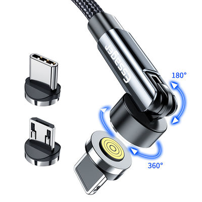 satın al Evrensel 540 3 in 1 Manyetik Kablolar Mikro Tip C Manyetik USB Kablo 3A online manufacture