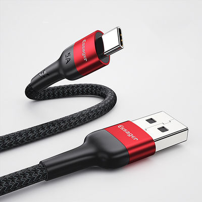 satın al Essager 5A Tip C Hızlı Kablo 1M 2M Hızlı Şarj USB 2.0 Veri Aktarma Tip C Kablo online manufacture