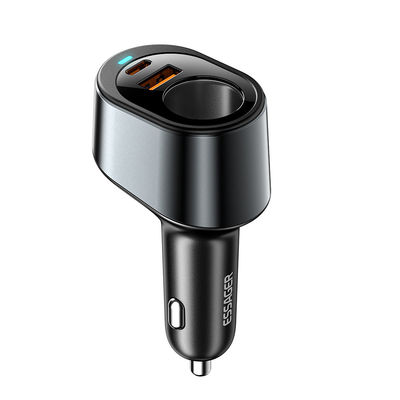 satın al ESSAGER F755 Serisi 120W Sigara Çakmak USB-A USB-C Araba Şarj Portu online manufacture