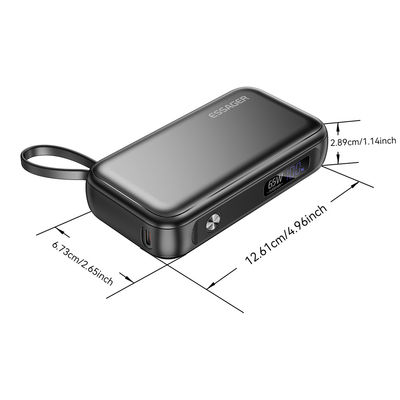 satın al LED Dijital Ekran PD 65W Cep telefonu Güç Bankası 15000mAh Hızlı Pil Depolama online manufacture