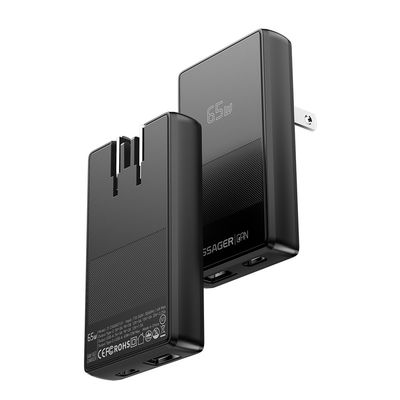 satın al ESSAGER JT-CG65AC1U1 Serisi Ultra Thin 65W Max Portatif USB A Tipi C Şarj cihazı online manufacture