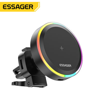 satın al Essager 2022 Ferris Wheel 15W Kablosuz Şarj RGB Çevre Işığı 360 Döner Araç Şarj Sahibi Araç için online manufacture