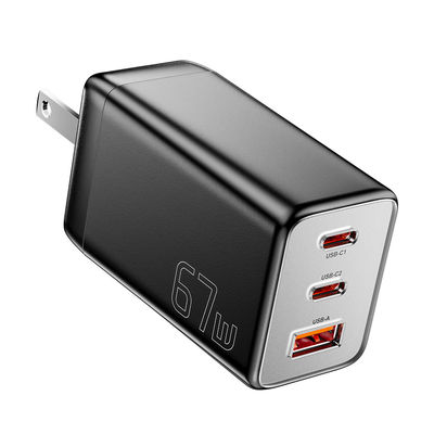 satın al Cep telefonu 3 port GaN Hızlı şarj cihazı USB C'den USB C'ye 67W ESSAGER G671A2CU1 Serisi online manufacture