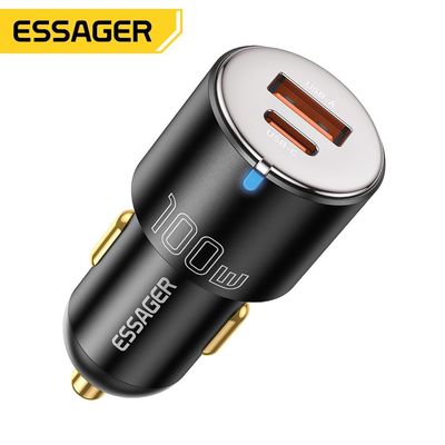 comprar Carregador de carro A + C Preto PD65W Tipo C E 35W USB-A Dual Port 100W Carregador de carro online manufacture