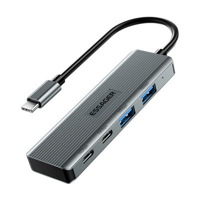 주문 알리우미늄 합금 4 포트 USB 허브 노트북 C형 USB 도크 OTP 보호 online manufacture