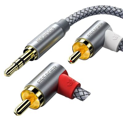comprar Adaptador de áudio RCA Micro USB Cabo trançado Jacket 3.5mm 1M 2M 3M 5M para telefone móvel online manufacture