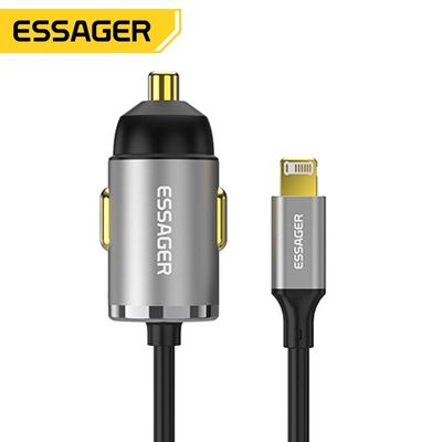 satın al Essager 2022 Little Bee MIni Küçük PD20W Gri Araba Şarj cihazı 1.5m Kablo ile online manufacture