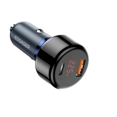 satın al Essager 2022 Torch Telefon Şarj Hızlı Şarj Çift 2 Port USB Tipi C Pd Qc 3.0 Mini Adaptör 65W Araba Şarj cihazı online manufacture