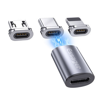 satın al Essager 2022 Mini Manyetik C Tipi Kadın Mikro USB C Tipi Hızlı Şarj Veri İletişim Adaptörü OTG Adaptörü online manufacture