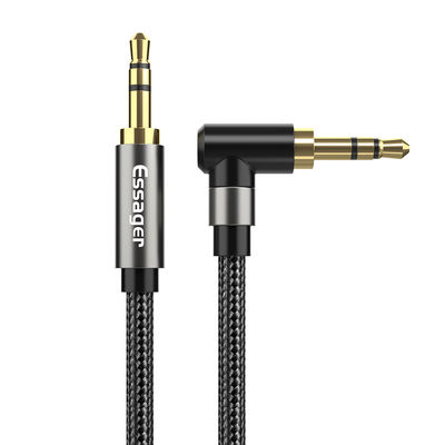 comprar 3.5mm AUX cabo Cotovelo macho para macho Jack de áudio cabo 90 graus online manufacture