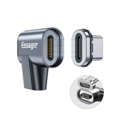 satın al Essager 2021 7 dönümlü manyetik 24 pin C tipi OTG USB 3.0 adaptörü Destek 100W Hızlı şarj USB 3.1 Veri aktarımı OTG USB adaptörü online manufacture