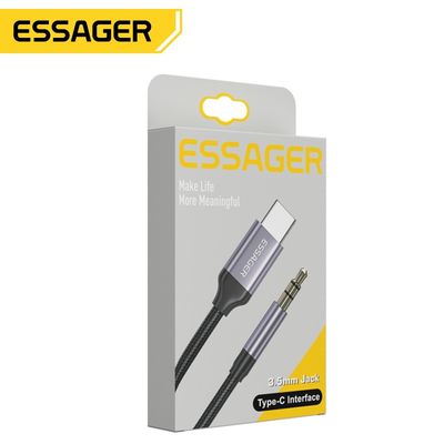 주문 하이파이 사운드 타입-C에서 3.5mm 남성 오디오 Aux 케이블 회색 1m 타입 C 장치 online manufacture