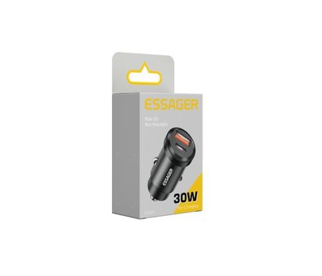 satın al Essager 2022 Giroskop Fasr 30W 45W Mini Araba Şarjı 2 Port USB C Tipi Araba Şarjı Aşırı Şarj Koruması online manufacture