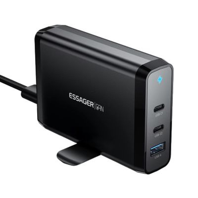 satın al Çift USB Portları Seyahat Tipi C Masaüstü GaN Şarj cihazları 140w Hızlı Şarj Telefon Aksesuarları online manufacture