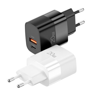 comprar Essager 2021 PD+QC Carregador USB 20W Tipo C Dual Portes Carregador USB para Parede ((Parar a Produção) online manufacture