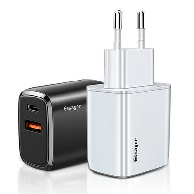 購入 エッサガー 2021 YuRoom PD QC 20W モバイル充電器 USBタイプC充電ケーブル USB 100-240V PD壁充電器 online manufacture
