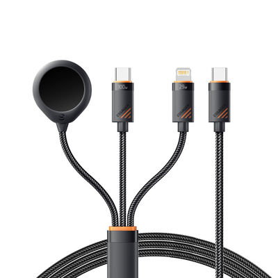 Αγορά ESSAGER ES-X66 3 σε 1 Καλώδιο Φόρτισης USB C σε USB C + L + Ασύρματου Ρολογιού 100W ηλεκτρονική κατασκευή