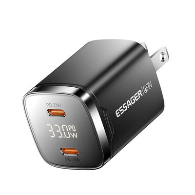 購入 ESSAGER ES-CD45 33W GaN 充電器 双 USB C PD 充電器 online manufacture
