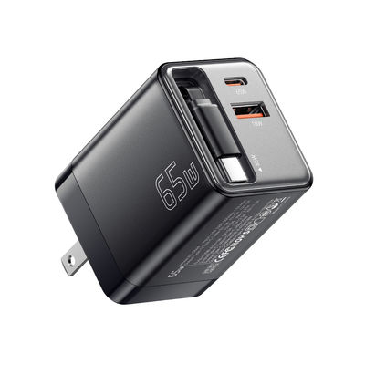 खरीदें ESSAGER ES-CD49 सीरीज 2 पोर्ट 65W GaN चार्जर यूएसबी वॉल एडाप्टर online manufacture