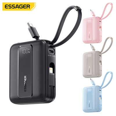 購入 Essager ES-D024 小型 22.5W デジタルディスプレイ 10000mAh 急速充電モバイルバッテリー 内蔵ケーブル オンライン製造
