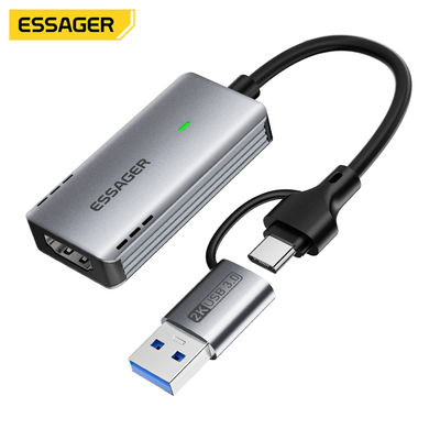 kaufen ESSAGER ES-CJK01 USB 3.0 Type C Hdmi 1080p 2K 4K Video Capture Card For PC TV Phone Laptop Camera Live Streaming Gaming Online-Herstellung