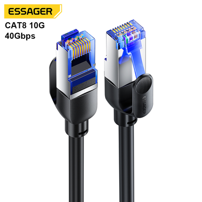 주문 ESSAGER ES-WX02 Cat 8 40Gbps Rj45 네트워크 이더넷 케이블 0.5M 1M 2M 3M 5M 10M 15M 온라인 제조