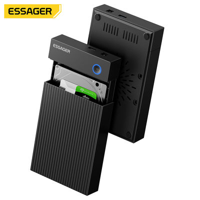 kopen ESSAGER ES-YP03 USB 3.0 SATA Harde Schijf Behuizing met 5 Gbps Snelheid Dual-protocol Boost en Breed Compatibel voor 2.5 3.5 Inch HDD SSD online vervaardiging