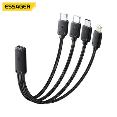 satın al ESSAGER ES-OTG32 USB Tip C'den Tip C'ye Micro USB Lightning 4 in 1 Adaptör Şarj Kablosu Çevrimiçi üretim