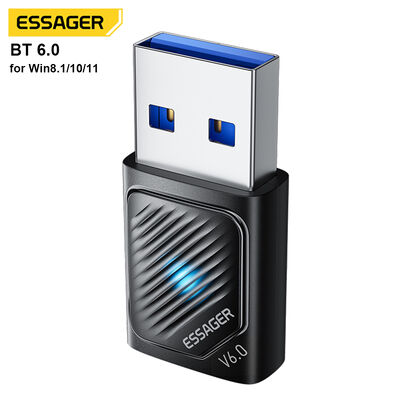 خرید ESSAGER ES-BT16 USB بی سیم بلوتوث دانگل آداپتور بلوتوث 6.0 5.4 5.3 تولید آنلاین