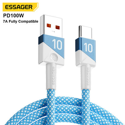 comprar ESSAGER ES-X79 7A 100W Cabo de Dados para Celular USB para Tipo C com Carregamento Rápido Fabricação em linha