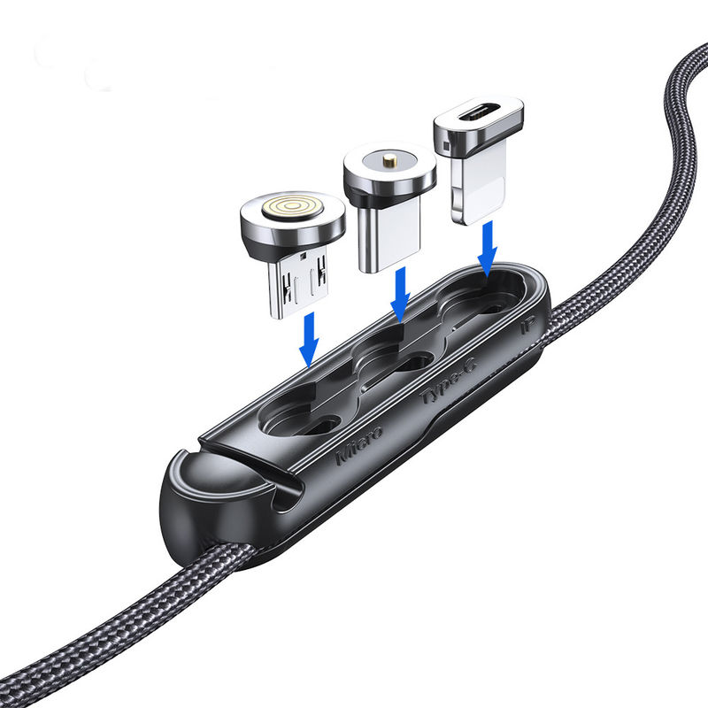 Type C Micro Cable Organizer Case Magnetic Silicone Plug Case For IOS
