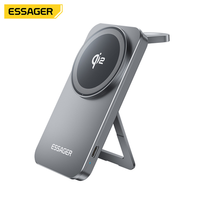 ESSAGER OJD-135 Desktop 2 In 1 15W Qi2 Magnetic Wireless Charger For Phone Watch 