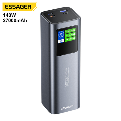 Essager F3011 27000mAh Power Bank with 140W Fast Charging and LED Digital Display Portable Charger