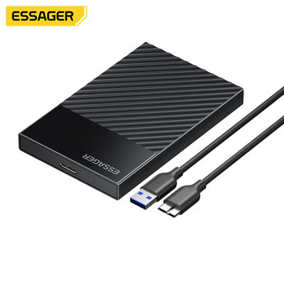 ESSAGER ES-YP02 2.5 Inch SATA SSD HDD External Hard Drive Enclosure with 5Gbps Speed USB 3.0 and Dual-protocol Boost