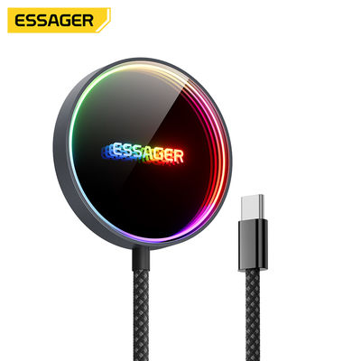ESSAGER ES-WC17 15W Magnetic Wireless Charger Rgb Light For Phone Earphone
