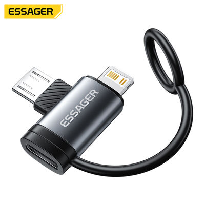 Essager ES-OTG33 USB Type C Female To Micro Lightning Male Converter Adapter