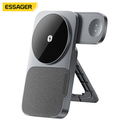 ESSAGER ES-WC09 3 In 1 15W Magnetic Wireless Charging Station For Phone Smart Watch Earphone